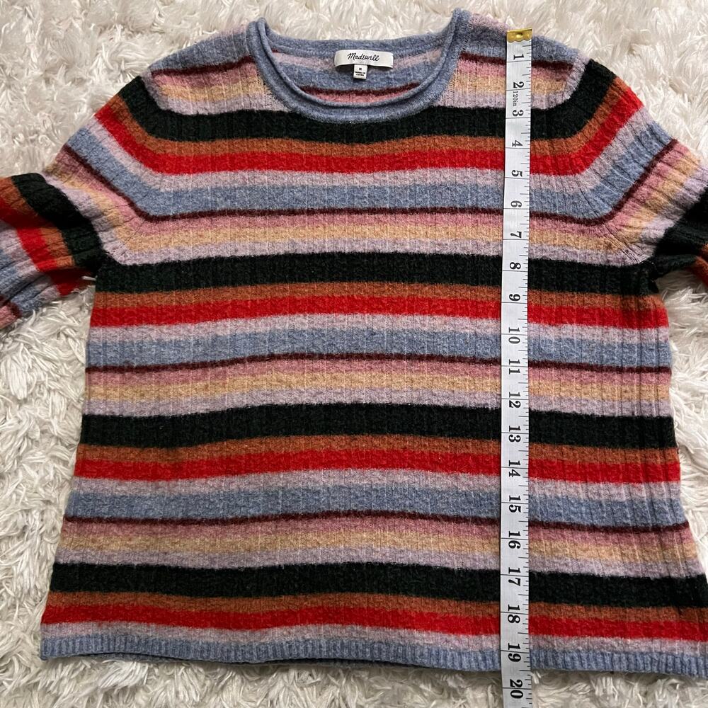 Madewell Multicolor Striped Pullover Sweater Size M - Picture 7 of 7
